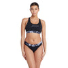 Bañadores de dos piezas Marble Actionback Negro-Blanco Talla 40-XL Zoggs 462571BK40