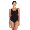 Bañador de una pieza Scoopback forrado en plata negro talla 40-XL Zoggs 462577BK40