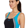 Bañador de una pieza Toronto Flyback Negro-Turquesa Talla 38-L Zoggs 462579BKTQ38