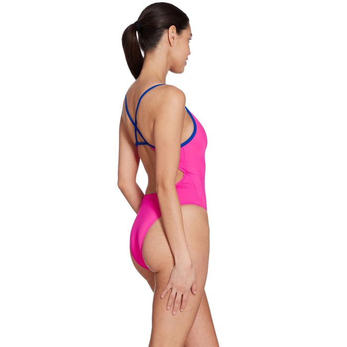 Traje de Baño de Una Pieza Kona Triback Rosa-Royal Talla 36-M Zoggs 462582PKRY36