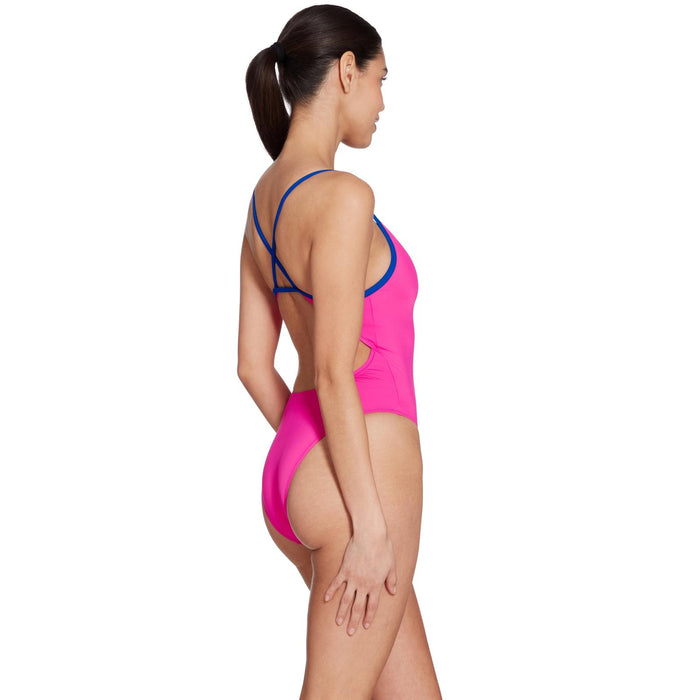 Traje de Baño de Una Pieza Kona Triback Rosa-Royal Talla 40-XL Zoggs 462582PKRY40