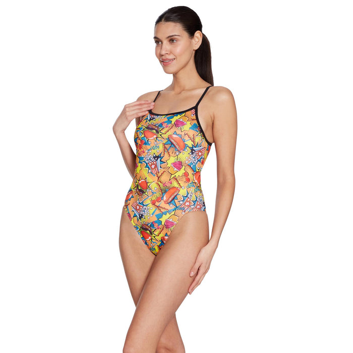 Traje de Baño de Una Pieza Impresa Rayback E+ Impreso Peckish Talla 36-M Zoggs 462583PECK36