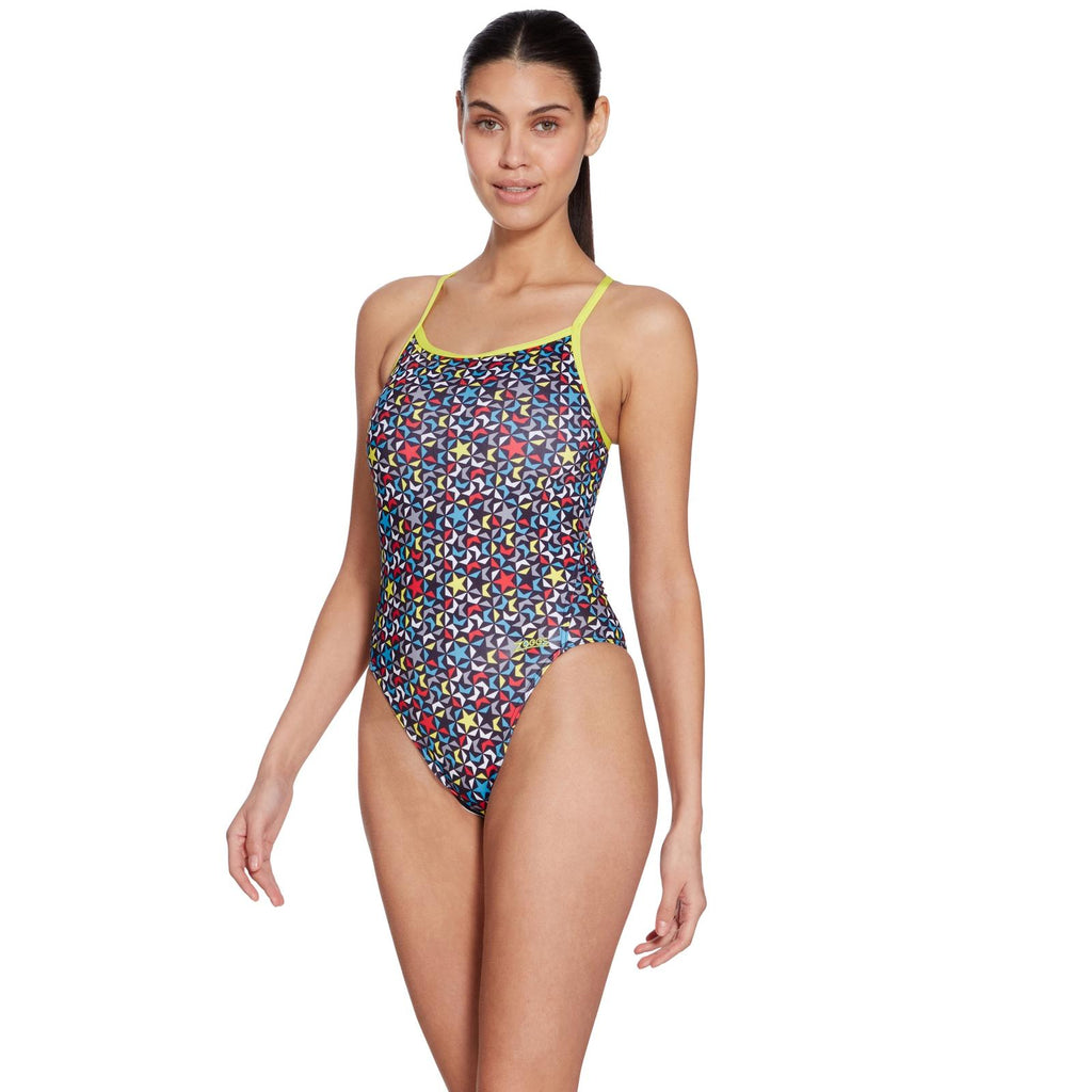 Traje de Baño de Una Pieza Impresa Rayback E+ Impreso Supernova Talla 30-XXS Zoggs 462583SUPE30