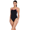 Traje de Baño de Una Pieza Roma Rayback Negro-Magenta Talla 28-XXXS Zoggs 462584BKMG28