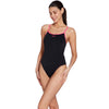 Traje de Baño de Una Pieza Roma Rayback Negro-Magenta Talla 32-XS Zoggs 462584BKMG32