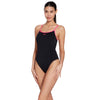 Traje de Baño de Una Pieza Roma Rayback Negro-Magenta Talla 32-XS Zoggs 462584BKMG32