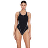 Bañador de una pieza Melbourne Haxback Negro-Blanco Tamaño 30-XXS Zoggs 462585BKWH30