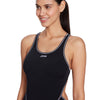 Bañador de una pieza Melbourne Haxback Negro-Blanco Tamaño 32-XS Zoggs 462585BKWH32