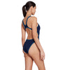 Bañador de una pieza Melbourne Haxback Azul Marino-Celeste Tamaño 32-XS Zoggs 462585NVLB32