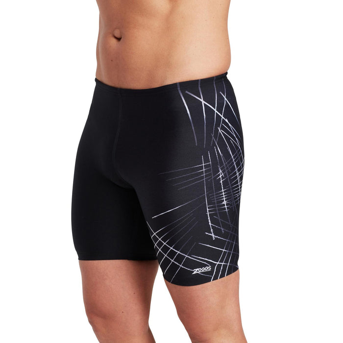 Jammers de natación Etch Mid Hombre Negro Talla 32-M Zoggs 462926BK32