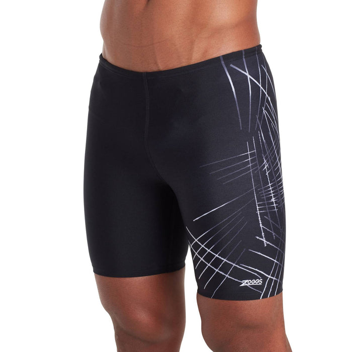Jammers de natación Etch Mid Hombre Negro Talla 38-XXL Zoggs 462926BK38