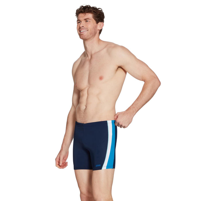 Bañador de Pierna Cuadrada Toronto Hip Racer 32 Hombre Azul-Negro Talla 32-M Zoggs 462932NVLB32