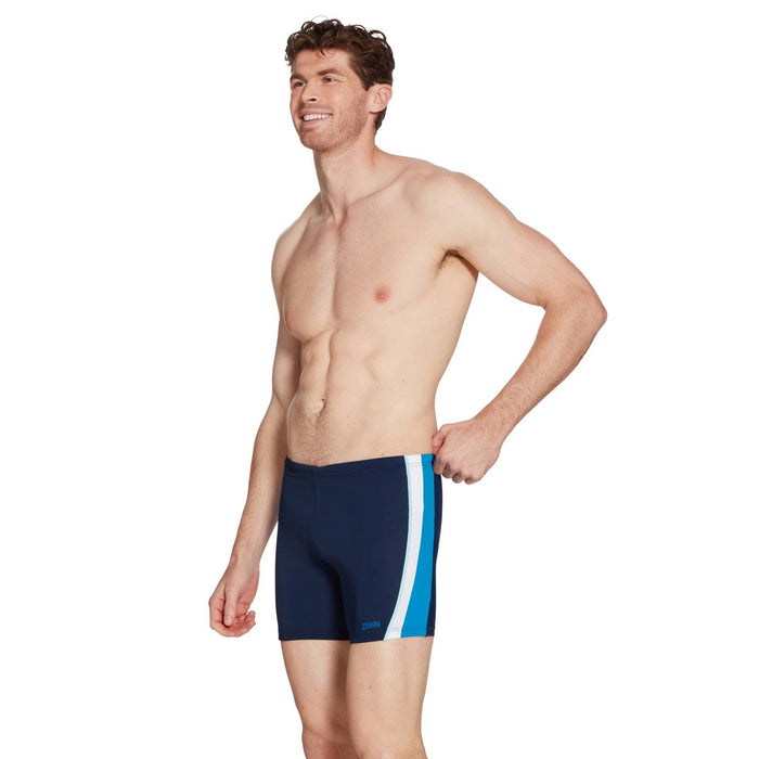 Bañador de Pierna Cuadrada Toronto Hip Racer 32 Hombre Azul-Negro Talla 42-4XL Zoggs 462932NVLB42