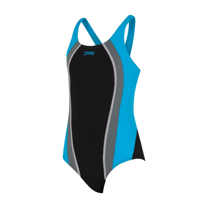 Bañador de una pieza Toronto Flyback Niña Negro-Turquesa Talla 32-12A Zoggs 463314BKTQ32