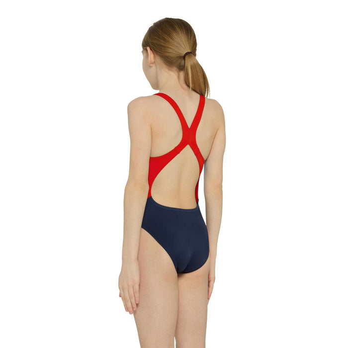 Traje de baño una pieza Toronto Flyback Niña Negro-Rojo Talla 30-10A Zoggs 463314NVRD30