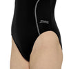 Bañador de una pieza Tokyo Iceback Niña Negro-Gris Talla 32-12A Zoggs 463315BKGY32