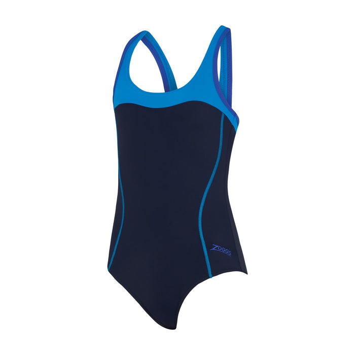 Bañador de una pieza Tokyo Iceback Niña Marín-Celeste Talla 32-12A Zoggs 463315NVLB32