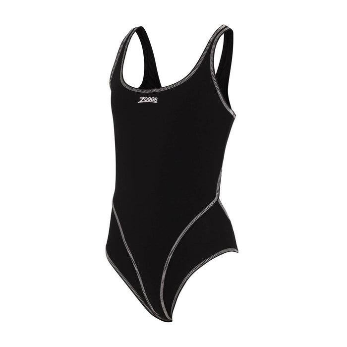 Bañador de una pieza Melbourne Haxback Niña Negro-Blanco Talla 26-6A Zoggs 463317BKWH26