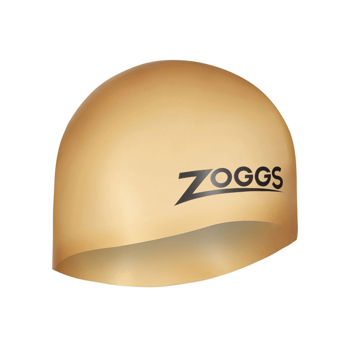 Gorro de Natación Fácil Ajuste Silicona Dorado Zoggs 465003GD