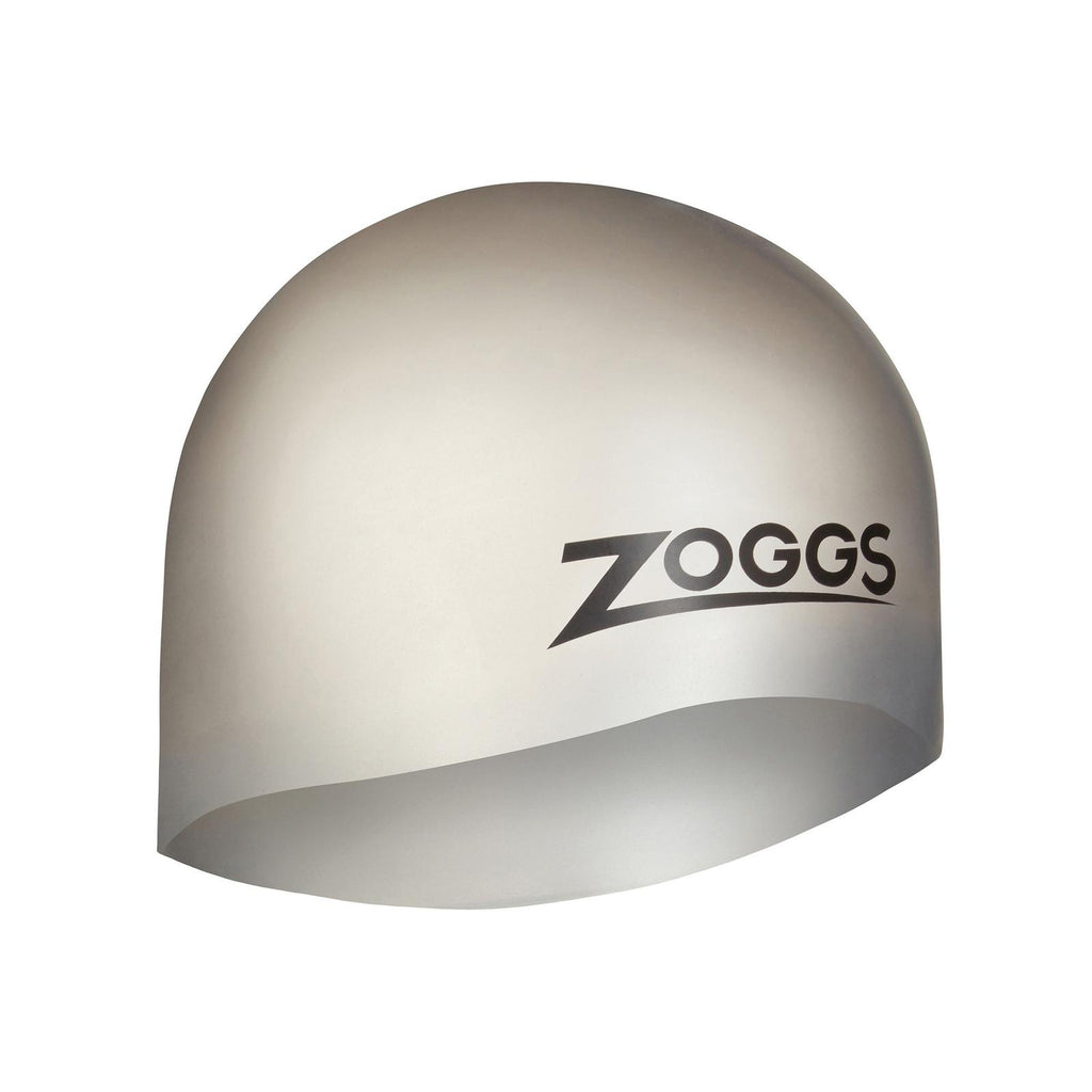 Gorro de Natación Fácil Ajuste Silicona Plateado Zoggs 465003SI