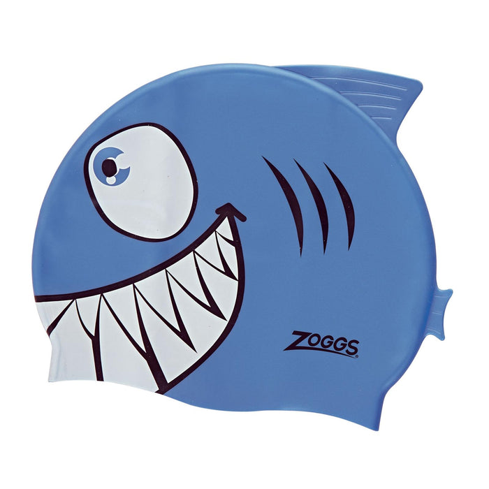 Gorro de natación junior de silicona personaje azul Jaws Zoggs 465004