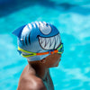Gorro de natación junior de silicona personaje azul Jaws Zoggs 465004
