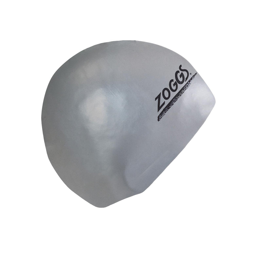 Gorro de natación látex plata Zoggs 465021SI