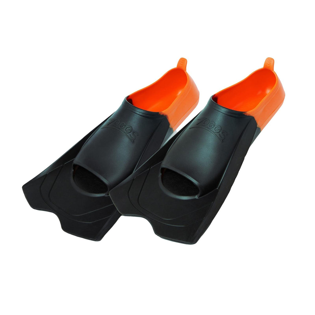 Aletas de Natación Corta Eco Negro-Naranja UE 33-34-UK 1-2-US 2-3 Zoggs 465220BKOR12