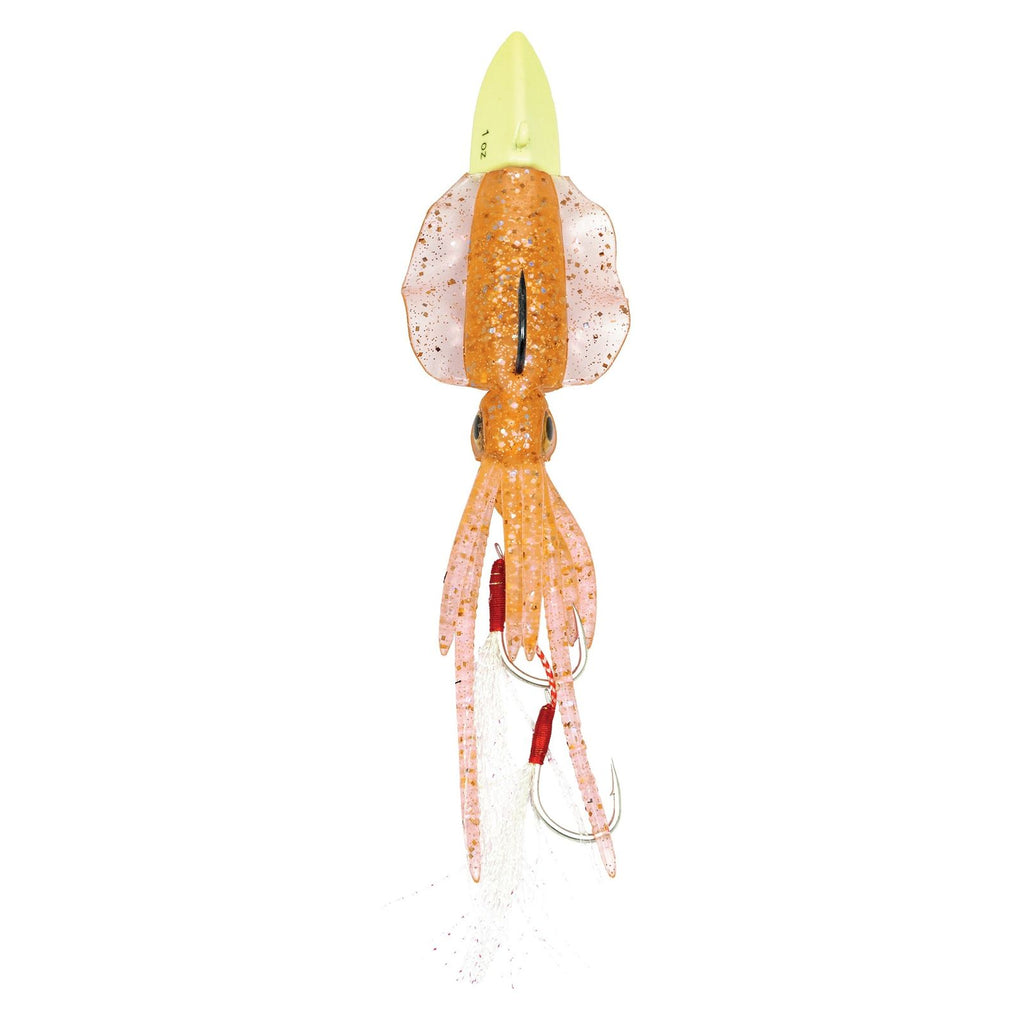 Cebo Blando de Silicona Wakame Doble Asistente Naranja 13cm 35g Depredador Experto 48316OR