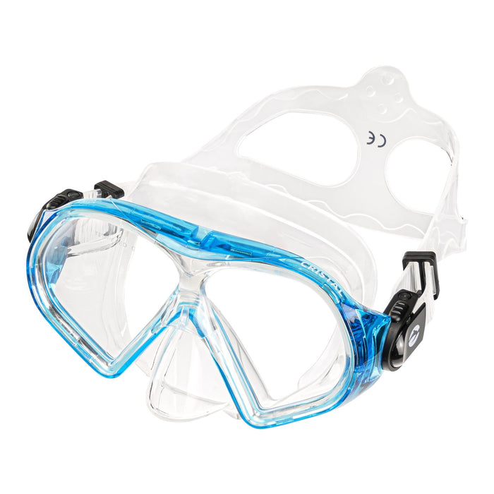Máscara de buceo Cristal Transparente-Azul Abysstar 50035BL