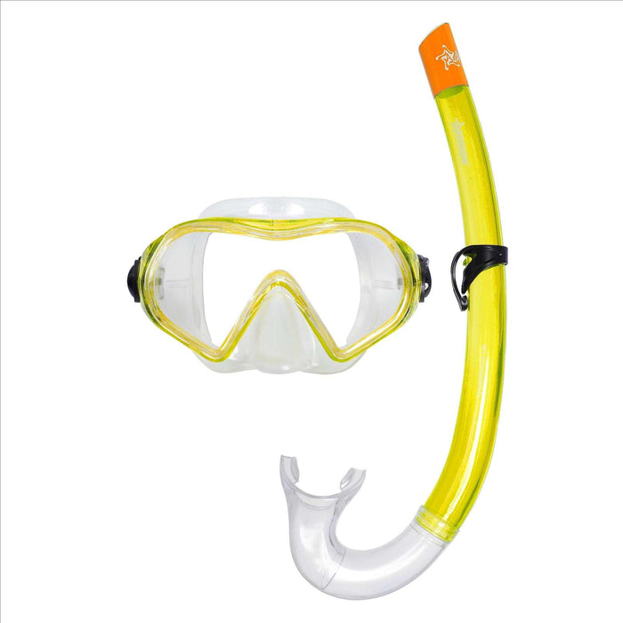Kit de snorkel Podeison Claro-Amarillo Abysstar 50052YLL