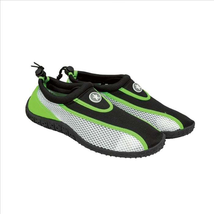 Zapatos de Agua Ocean Negro-Blanco-Verde Talla 39 Abysstar 50090