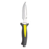 Cuchillo de buceo Impeachment-11 Negro-Amarillo 11cm Abysstar 50173