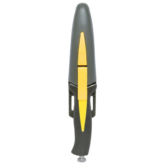 Cuchillo de buceo Impeachment-11 Negro-Amarillo 11cm Abysstar 50173
