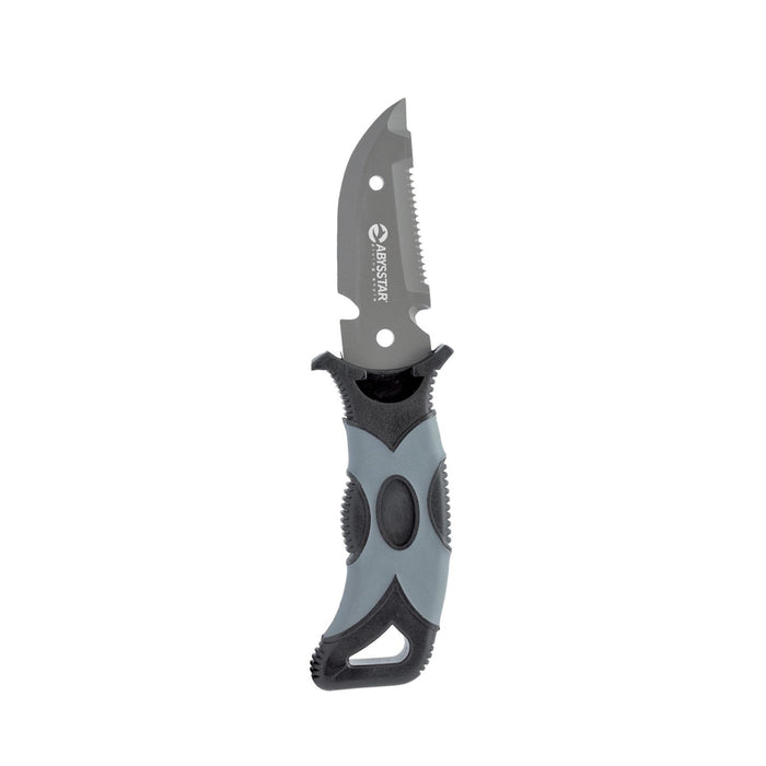 Cuchillo de buceo Immersion-8 Negro-Gris 8cm Abysstar 50174