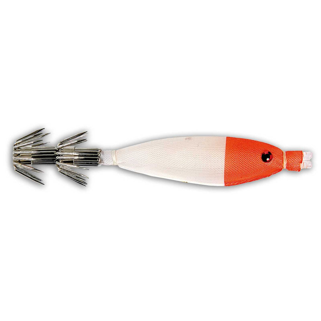 Jig de calamar Natural Suave Blanco Rojo 4g 7cm Lineaeffe 5097107