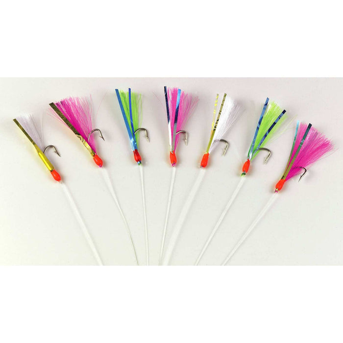 Sabiki Rig flasher arcoíris 7 anzuelos niquelados tamaño 7 Hikaru 5640507