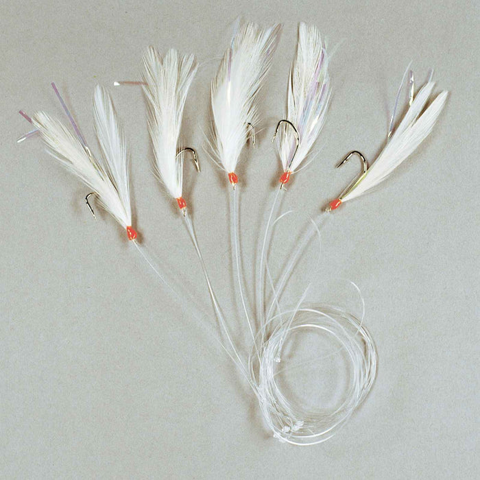 Rig de Pesca 5 Ganchos Y Pluma Blanca Tamaño 4 Lineaeffe 5642404
