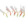 Sabiki Rig camarón colores mixtos 6 anzuelos dorados tamaño 7 Hikaru 5648107