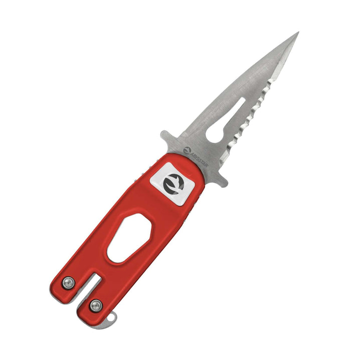 Cuchillo de buceo Scorpion-8 Rojo 8cm Abysstar 59006
