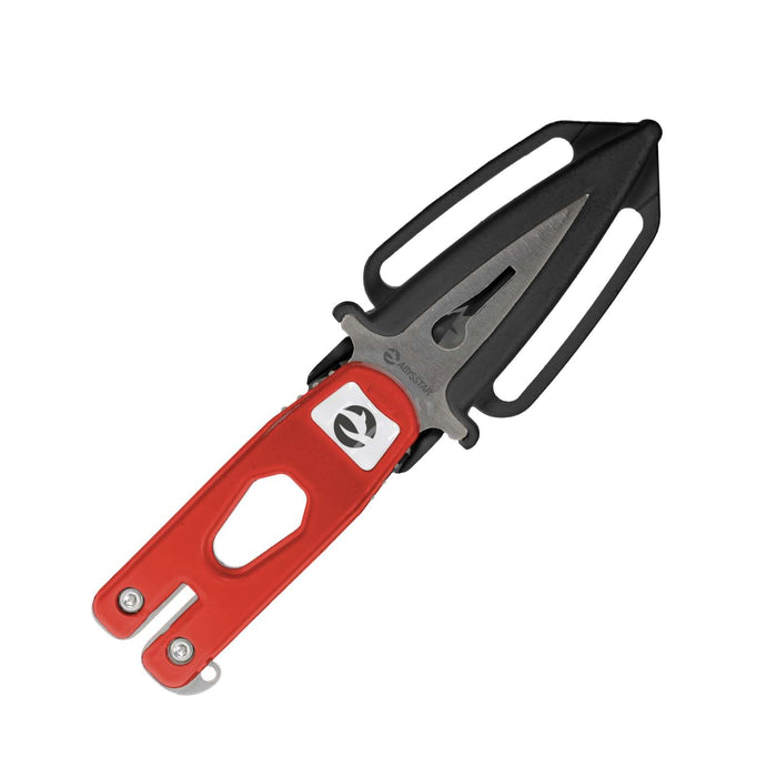 Cuchillo de buceo Scorpion-8 Rojo 8cm Abysstar 59006