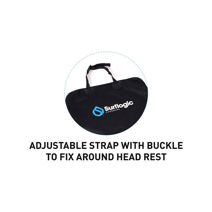 Funda de asiento de coche impermeable Triple Universal Negra Surflogic 59126