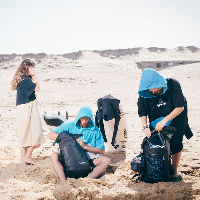 Poncho Negro-Cian Surflogic 59802