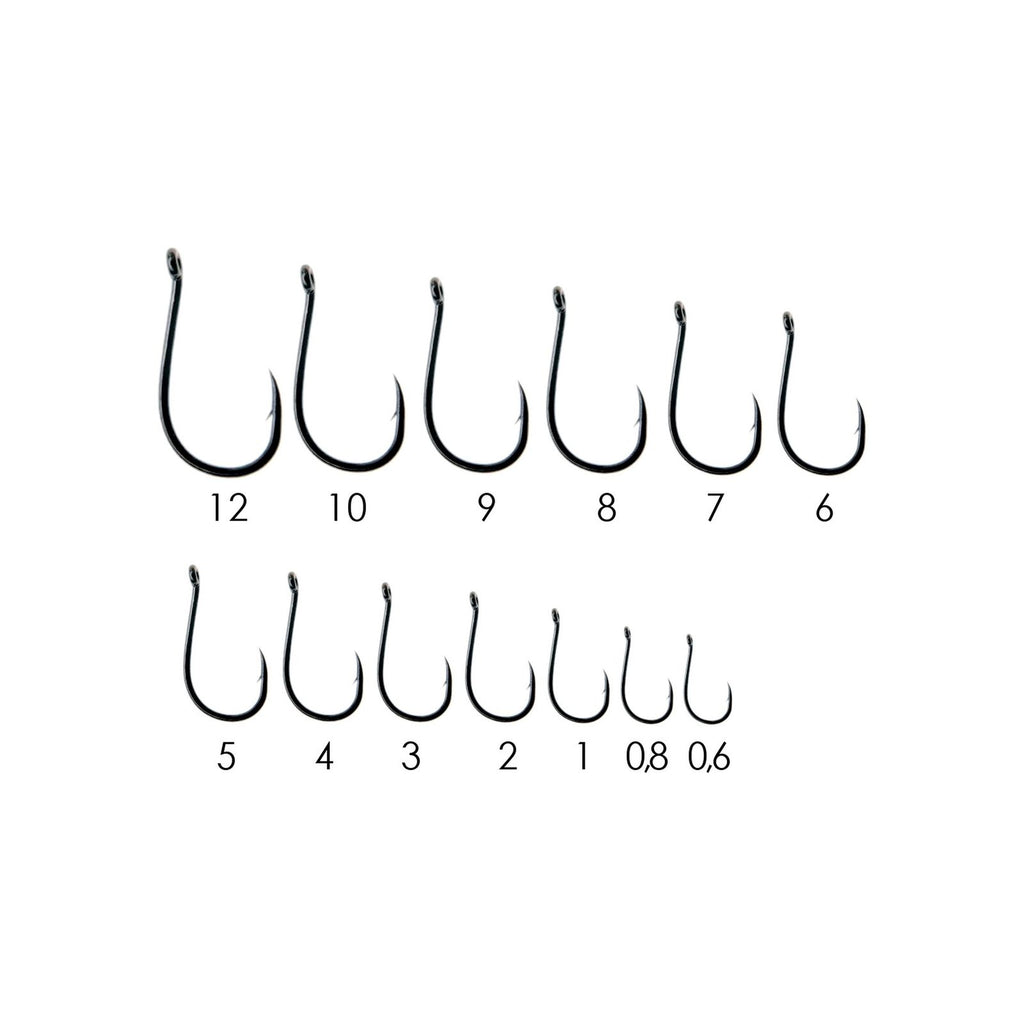 Anzuelos Circulares de Pesca 9644 Acero Carbono Negro-Níquel №10 20pcs Expert Predator 60452