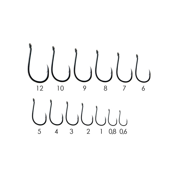 Anzuelos Circulares de Pesca 9644 Acero Carbono Negro-Níquel №10 20pcs Expert Predator 60452