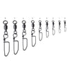 Paquete de 4 giratorios con snap acero inoxidable №1 Expert Predator 60455