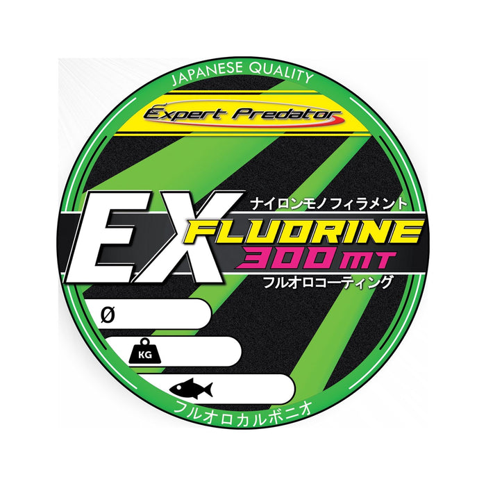 Línea de fluorocarbono con recubrimiento de polímero Ex-Fluorina 300m 1,78kg 0,16mm Expert Predator 60704