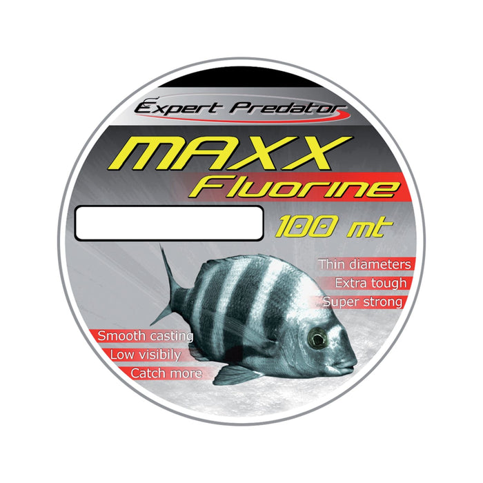 Línea recubierta de polímero de fluorocarbono Maxx Fluorine 100m 0,80kg 0,10mm Expert Predator 60715