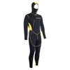 Traje de Neopreno Mono Pacific Color Con Cierre Frontal Hombre 5mm Negro-Amarillo XXL Abysstar 62912