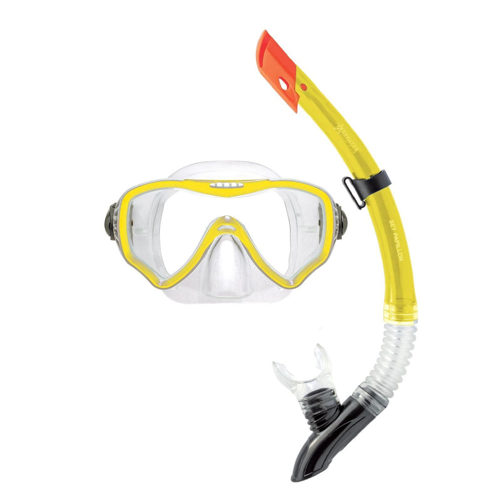 Kit de snorkel Papillon Claro-Amarillo Abysstar 62944YLL